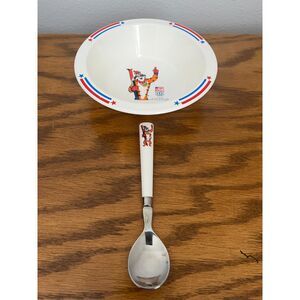 Vtg Kellogg's 1992 Olympics Tony The Tiger Cereal Bowl & Spoon - EUC